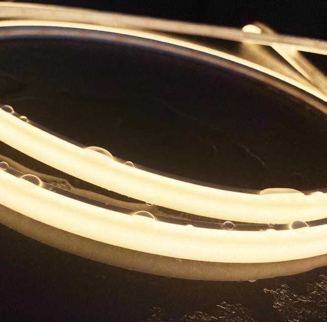Flexible UL Silicone LED Strip Light 3 Side Emitting Warm White For Room